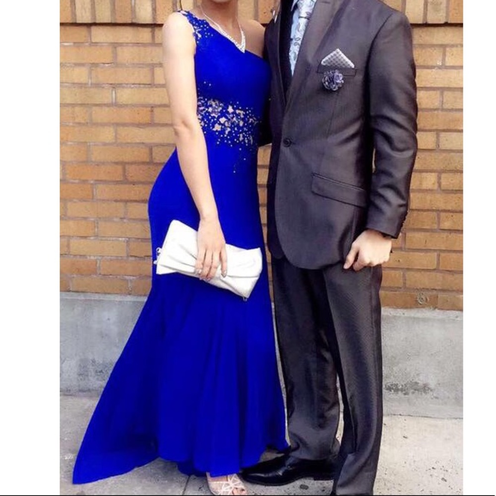‼️UNIQUE BLUE PROM DRESS